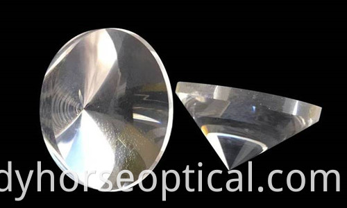 Calcium Fluoride Pyramid Optical Lenses